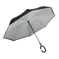 Kép 1/4 - FLIPPED esernyő, fekete, világosszürke