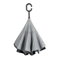 Kép 3/4 - FLIPPED esernyő, fekete, világosszürke