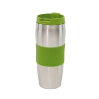 Kép 1/4 - AU LAIT duplafalú termobögre, zöld, ezüst