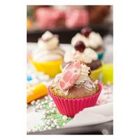 Kép 4/4 - CUPCAKE sütiforma, kék, zöld, fehér, magenta