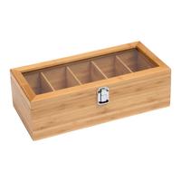 Kép 1/5 - TEA LOUNGE teakínáló, tároló doboz, barna