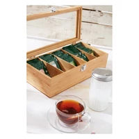 Kép 5/5 - TEA LOUNGE teakínáló, tároló doboz, barna