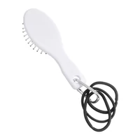 Kép 3/3 - COIFFEUR úti fésű hajgumikkal, fehér, fekete