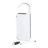 Kép 2/3 - DO NOT DISTURB LED-es ajtókilincs akasztó, fehér, fekete