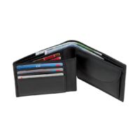 Kép 2/3 - DAX bőr pénztárca, fekete