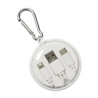 Kép 1/3 - LISTEN&CHARGE fülhallgató univerzális töltőkábellel, fehér