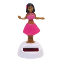 Kép 1/3 - HULA napelemes táncoló figura, rózsaszín