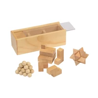 Kép 3/3 - BRAIN POWER puzzle játék szett, barna