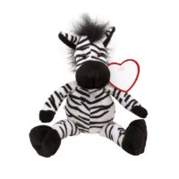 Kép 2/3 - LORENZO plüss zebra, fekete, fehér
