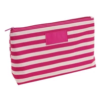 Kép 1/3 - STRIPY piperetáska, rózsaszín, bézs