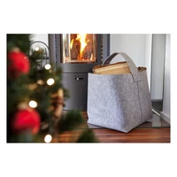 Kép 4/4 - COSY tűzifa tároló filcből, szürke