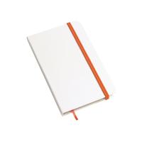 Kép 1/3 - AUTHOR A6-os jegyzetfüzet, fehér, narancssárga