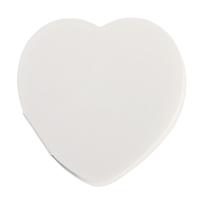 Kép 1/3 - IN LOVE szív alakú öntapadós címke, fehér
