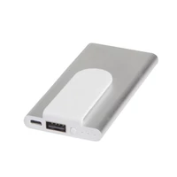 Kép 3/4 - CLIP powerbank, fehér, ezüst