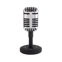 Kép 3/4 - MICROPHONE bluetooth hangszóró retro stílusban, fekete