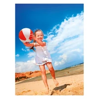 Kép 3/3 - PLAYTIME Felfújható strandlabda, piros
