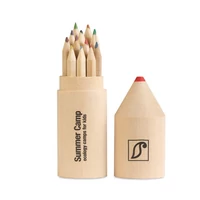 Kép 7/12 - COLORET 12 db ceruza fadobozban, fa