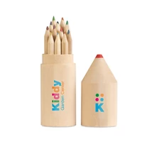 Kép 9/12 - COLORET 12 db ceruza fadobozban, fa