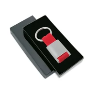 Kép 3/8 - TECH Téglalap alakú fém kulcstartó, piros