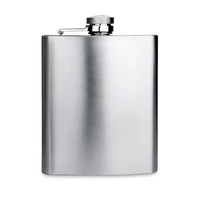 Kép 4/5 - SLIMMY FLASK Laposüveg, matt ezüst