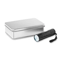 Kép 4/10 - LED PLUS LED elemlámpa bádogdobozban, fekete