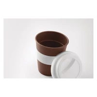 Kép 9/9 - BRAZIL WHITE Kávébab-héj/PP ivópohár, 350ml , fehér