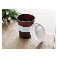 Kép 4/9 - BRAZIL WHITE Kávébab-héj/PP ivópohár, 350ml , fehér
