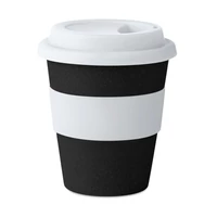 Kép 1/5 - ASTORIA ESPRESSO Bambuszrost/PP ivópohár,120 ml , fekete