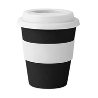 Kép 5/5 - ASTORIA ESPRESSO Bambuszrost/PP ivópohár,120 ml , fekete