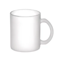 Kép 1/6 - SUBLIMATT Üveg szublimációs bögre,300 ml , áttetsző fehér
