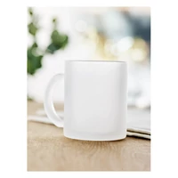 Kép 3/6 - SUBLIMATT Üveg szublimációs bögre,300 ml , áttetsző fehér