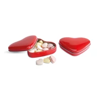 Kép 7/8 - LOVEMINT Cukorka szív alakú tartóban, piros