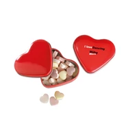 Kép 8/8 - LOVEMINT Cukorka szív alakú tartóban, piros