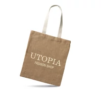 Kép 4/8 - JUHU Juta bevásárlótáska, beige