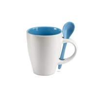 Kép 1/3 - DUAL Csésze kiskanállal, 250 ml, kék