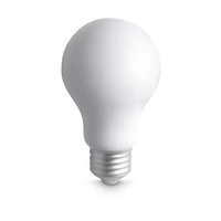 Kép 1/6 - LIGHT PU villanykörte stresszlabda, fehér