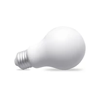 Kép 4/6 - LIGHT PU villanykörte stresszlabda, fehér