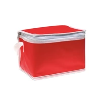 Kép 1/4 - PROMOCOOL Hűtőtáska 6 db üdítősdobozhoz, piros