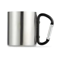 Kép 5/5 - TRUMBO Duplafalú bögre/karabiner fül, fekete