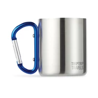 Kép 8/8 - TRUMBO Duplafalú bögre/karabiner fül, kék