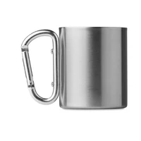 Kép 4/4 - TRUMBO Duplafalú bögre/karabiner fül, matt ezüst