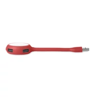 Kép 4/4 - LUMIHUB 5 LED fény és 4 portos USB, piros