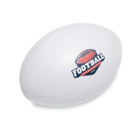 Kép 4/5 - MADERA Rugby labda alakú stesszlabda, fehér