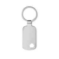 Kép 1/4 - HOUSE KEY Kulcstartó ház díszítéssel, matt ezüst