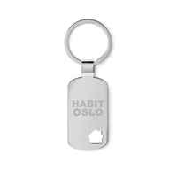 Kép 3/4 - HOUSE KEY Kulcstartó ház díszítéssel, matt ezüst
