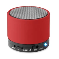 Kép 1/4 - ROUND BASS Kerek Bluetooth hangszóró, piros