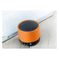 Kép 4/11 - ROUND BASS Kerek Bluetooth hangszóró, narancssárga