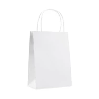 Kép 1/4 - PAPER SMALL Papír ajándéktáska. Kicsi, fehér