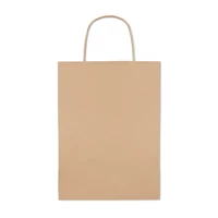 Kép 5/7 - PAPER MEDIUM Papír ajándéktáska. Közepes, beige