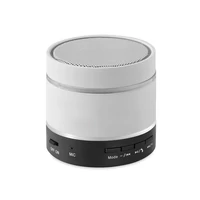 Kép 1/5 - ROUND LIGHT Bluetooth LED hangszóró, fehér